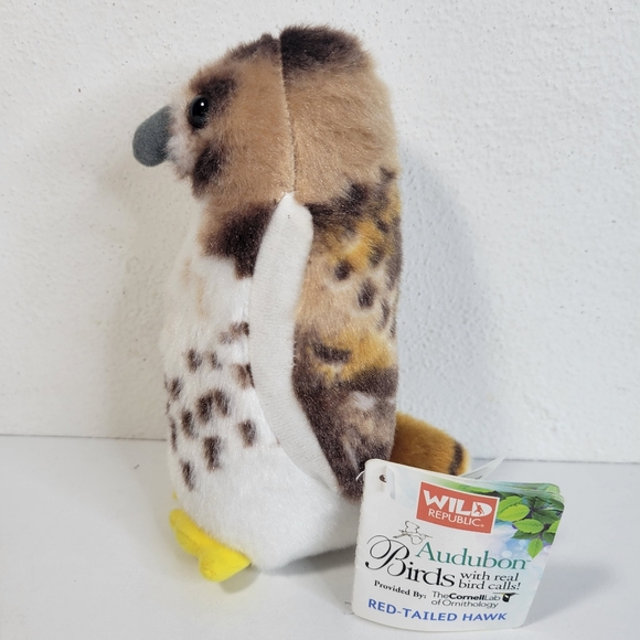 Wild Republic Audubon Birds With bird calls red tailed hawk 6" with tags - Picture 4 of 9